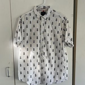 Denim & Flower Men’s Pineapple Short Sleeved Shirt